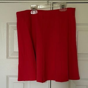 Forever 21 Red Cotton Mini Skirt